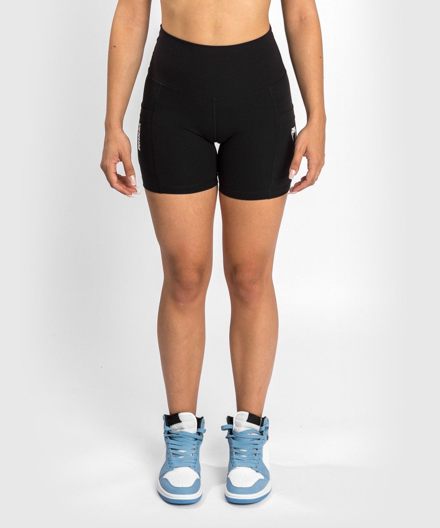 damskie spodenki rowerowe venum essential – czarne