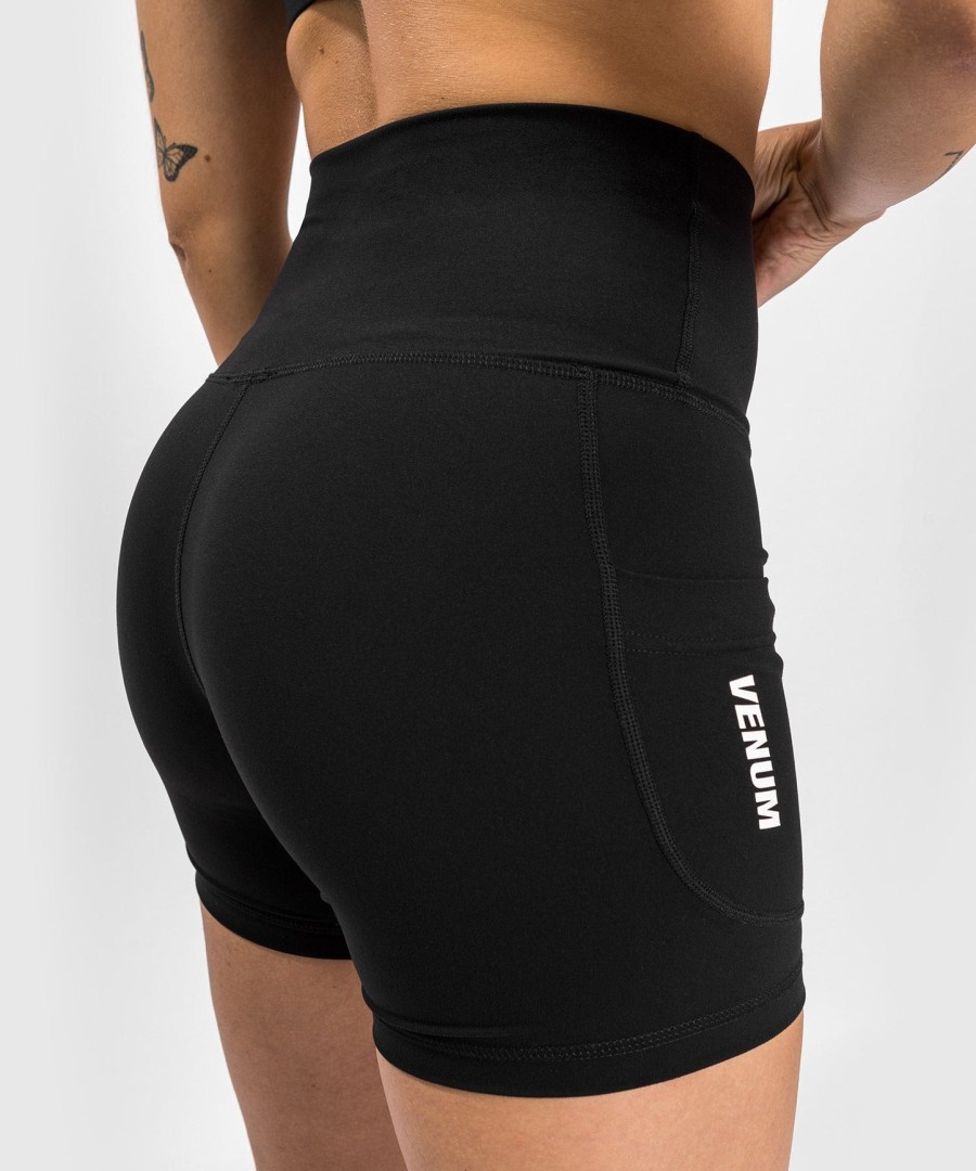damskie spodenki rowerowe venum essential – czarne