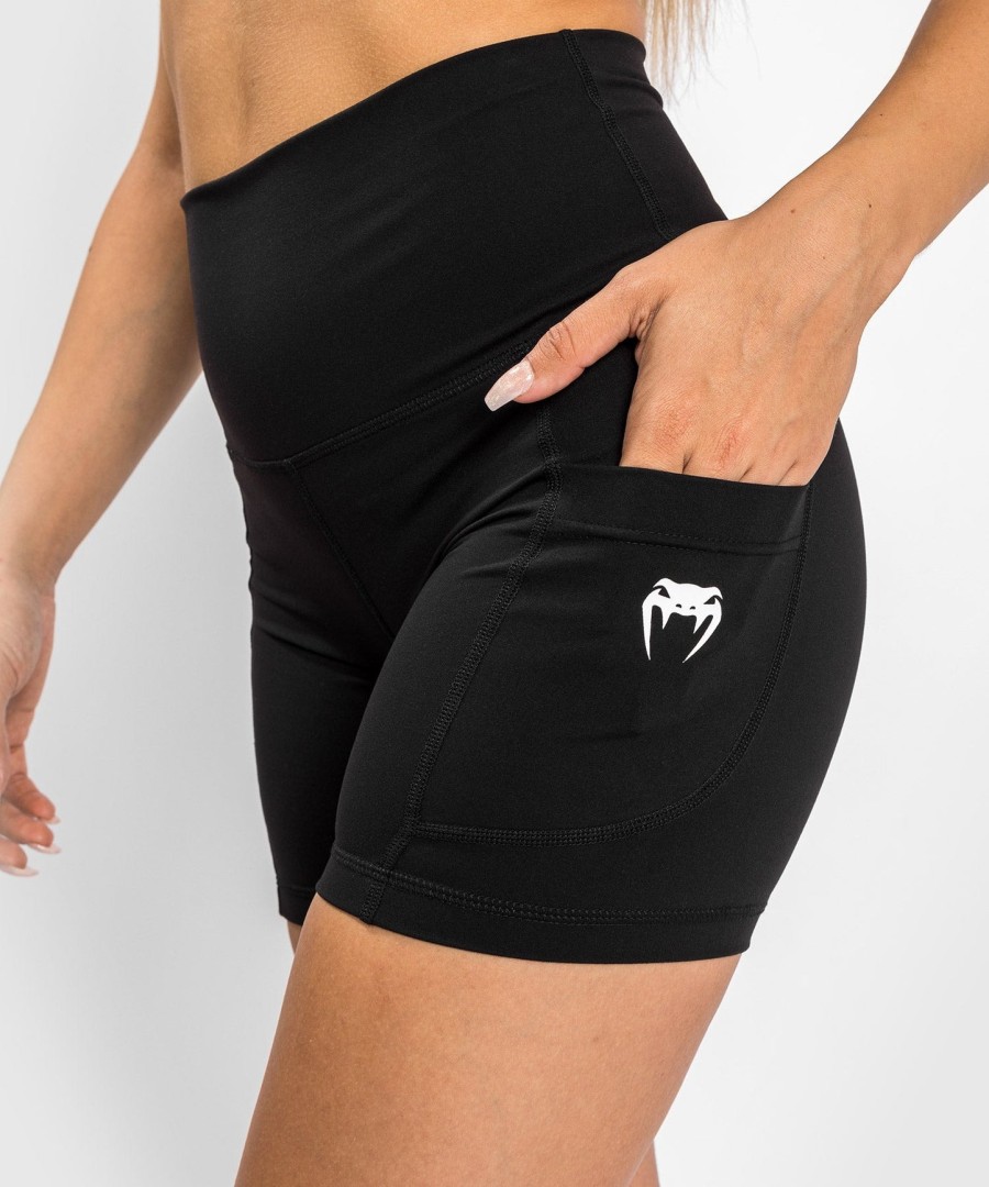 damskie spodenki rowerowe venum essential – czarne