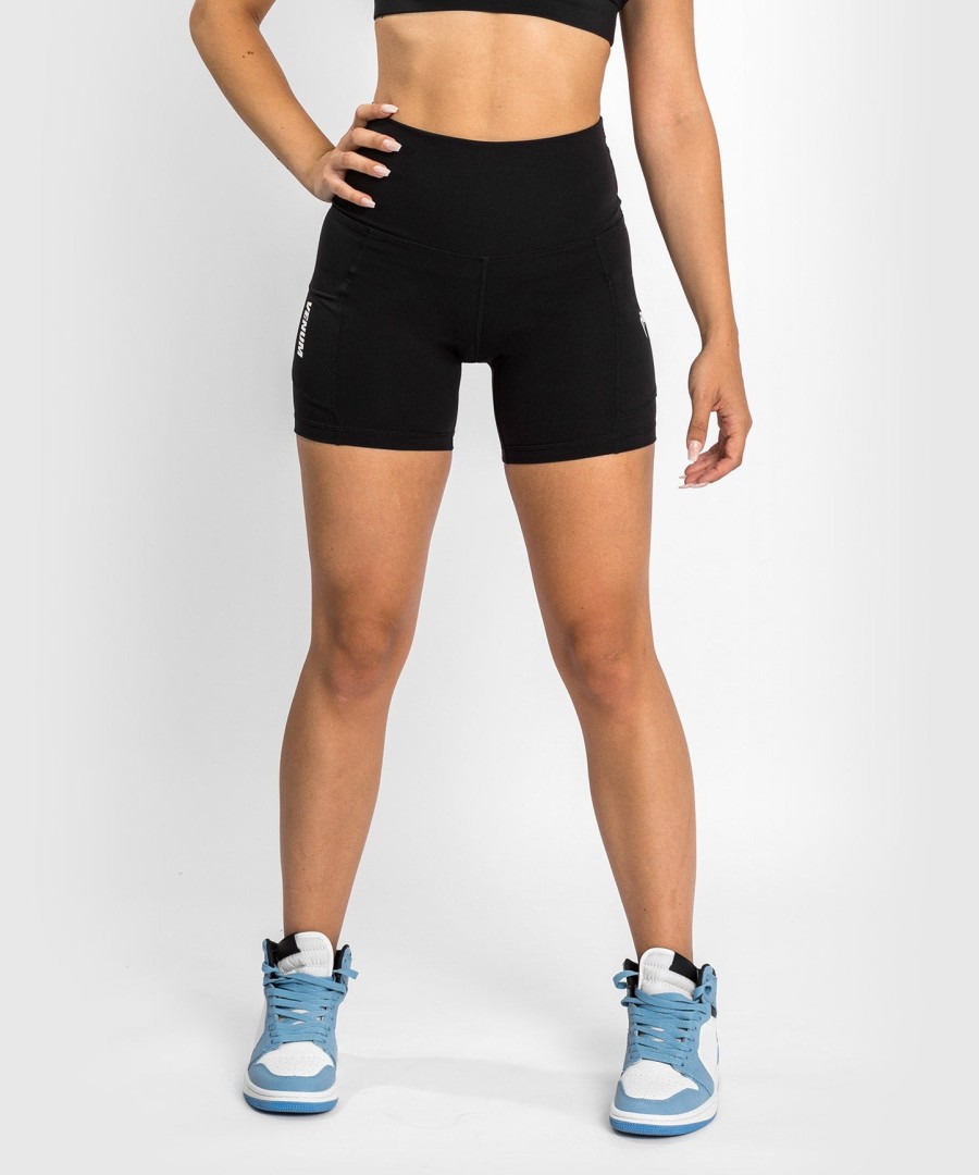 damskie spodenki rowerowe venum essential – czarne