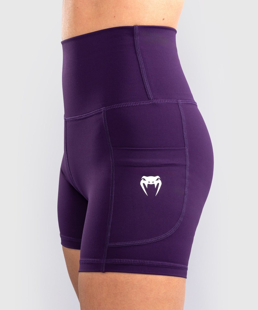 damskie spodenki rowerowe venum essential w kolorze głębokiej purpury