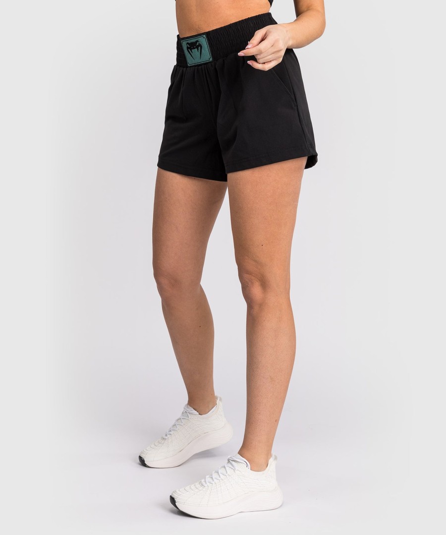 damskie spodenki treningowe venum boxing classic – czarne