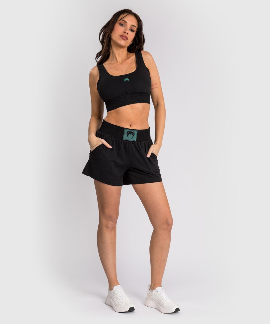 damskie spodenki treningowe venum boxing classic – czarne