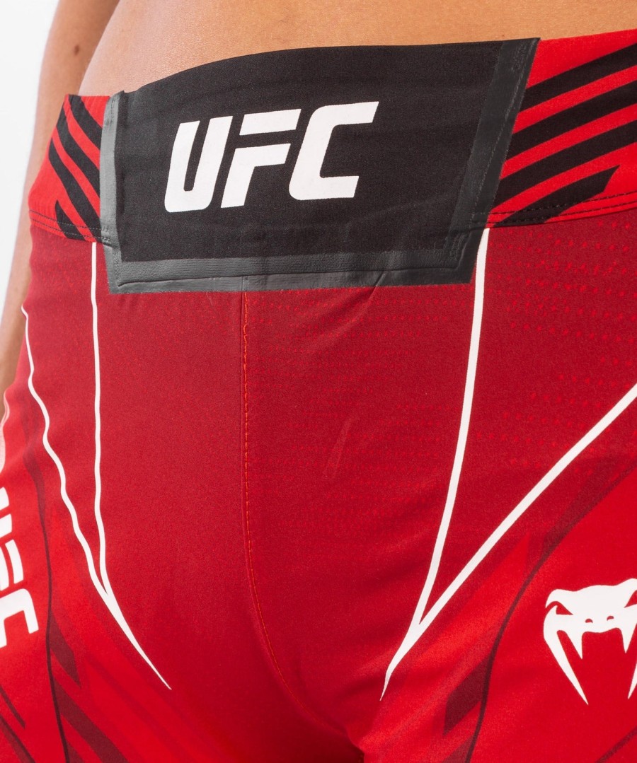damskie spodenki ufc venum authentic fight night – długi krój – czerwone
