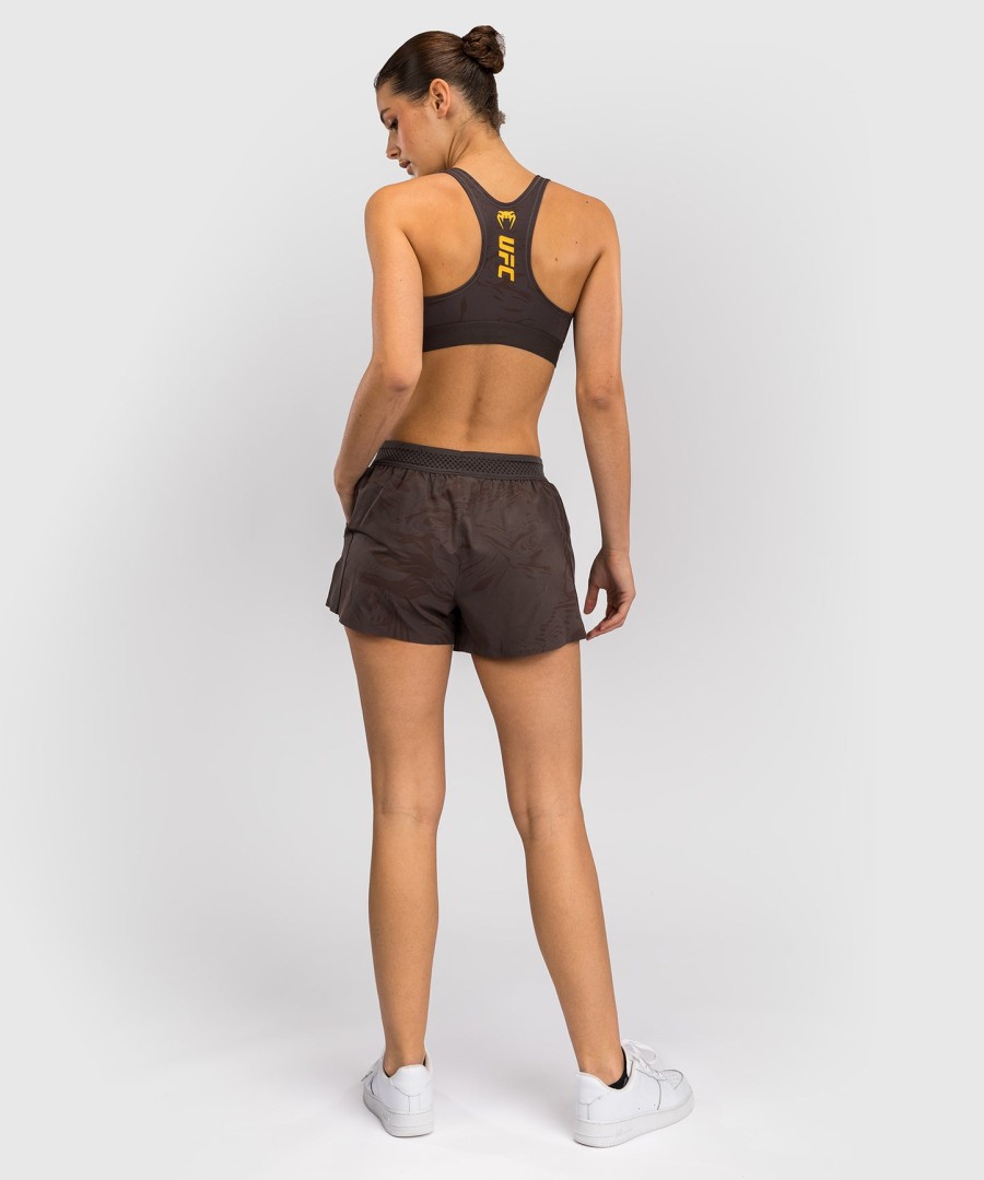 spodenki damskie ufc fusion by venum fight week performance short – earthen brown