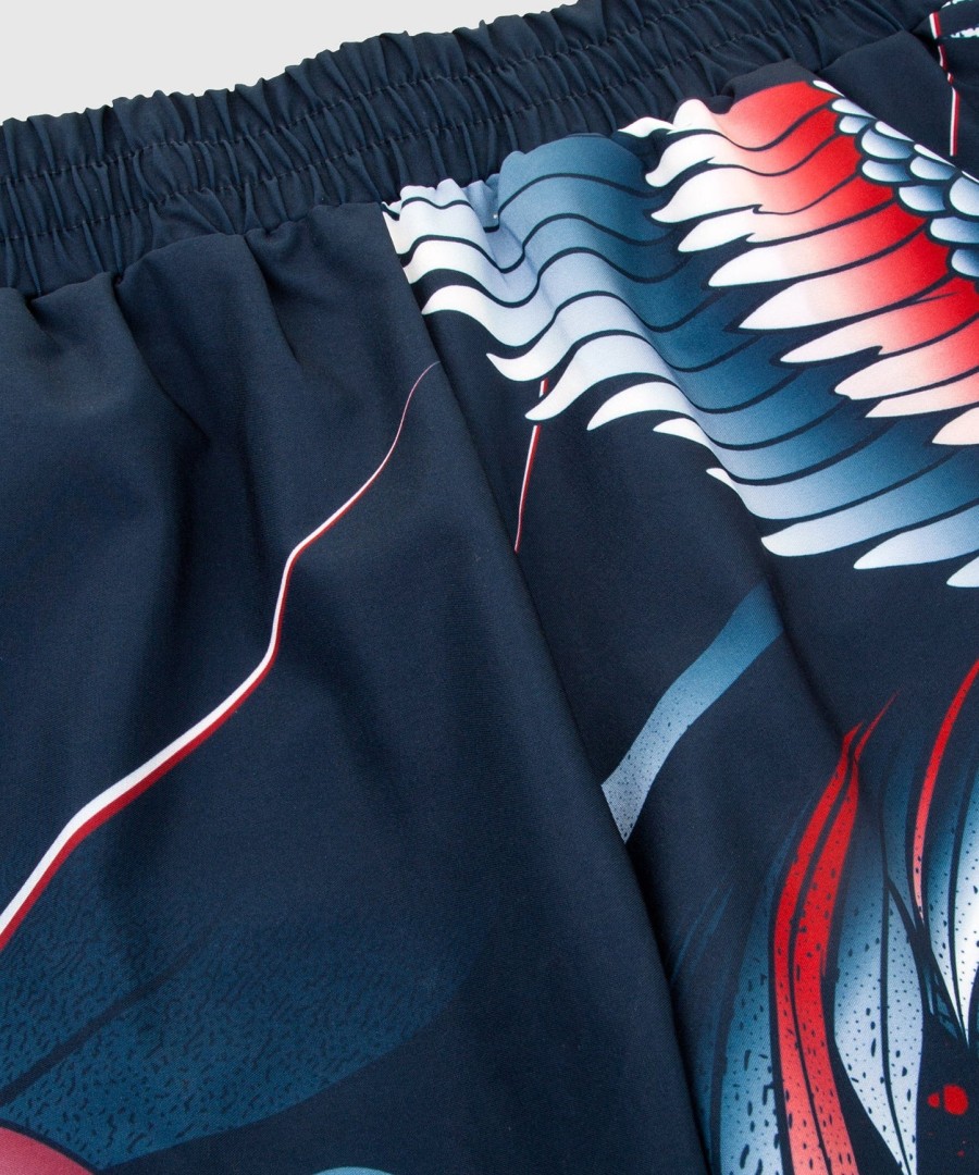 spodenki treningowe venum rooster – granatowo-pomarańczowe