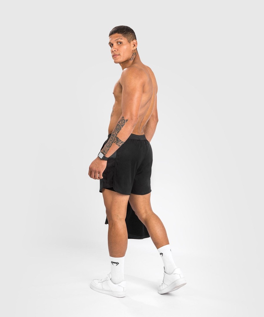 spodenki treningowe venum biomecha 2 w 1 – czarno-szare