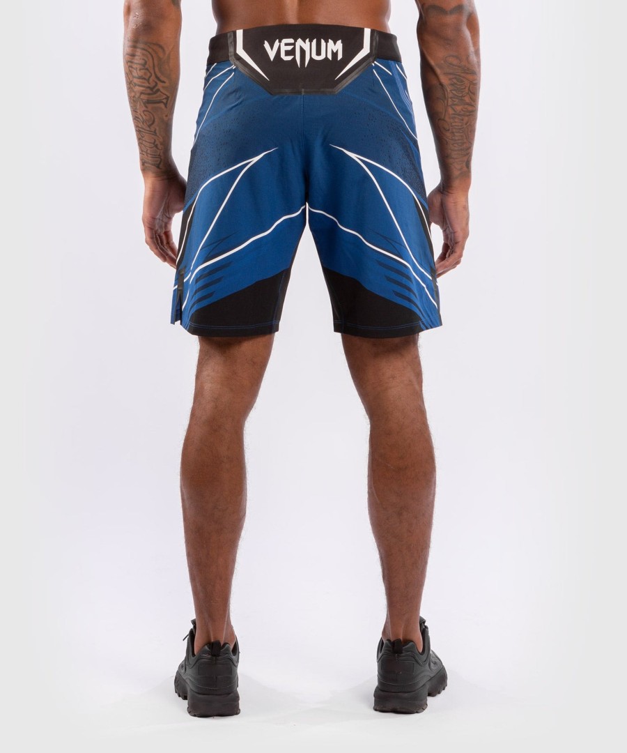 szorty męskie ufc venum authentic fight night – długi krój – niebieskie