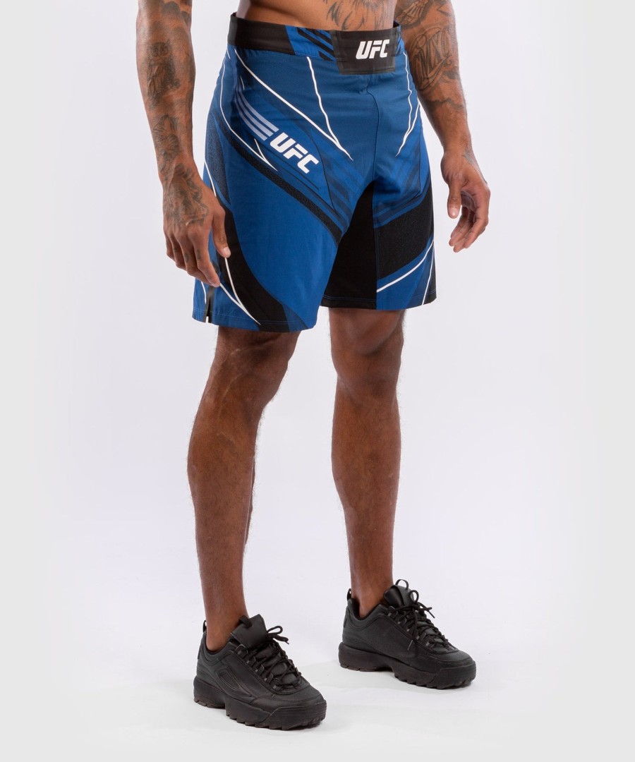 szorty męskie ufc venum authentic fight night – długi krój – niebieskie
