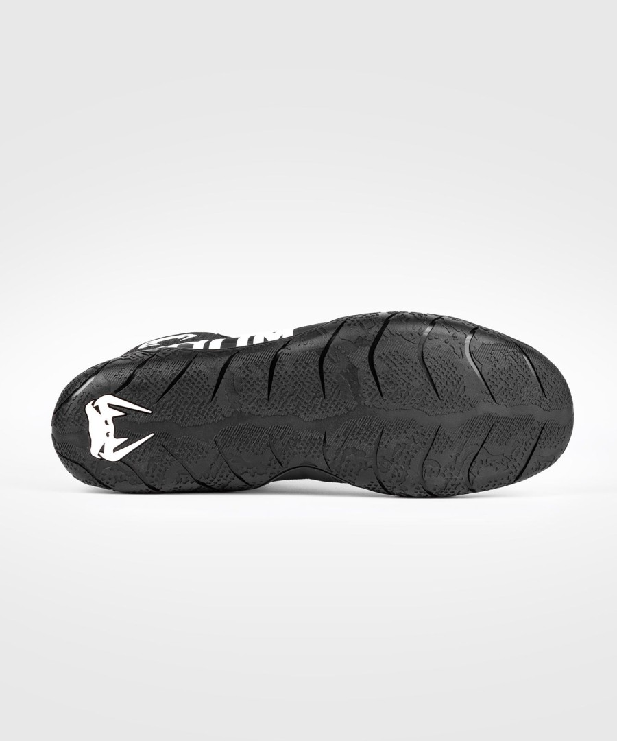 buty zapaśnicze venum elite – czarno-białe