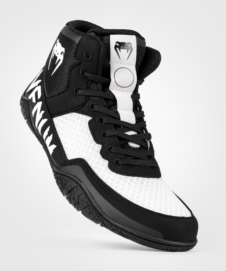 buty zapaśnicze venum elite – czarno-białe