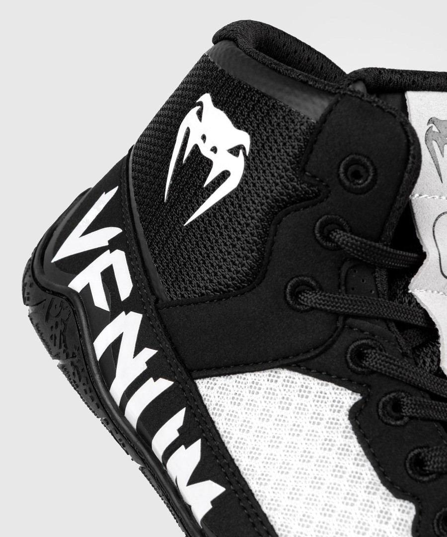 buty zapaśnicze venum elite – czarno-białe