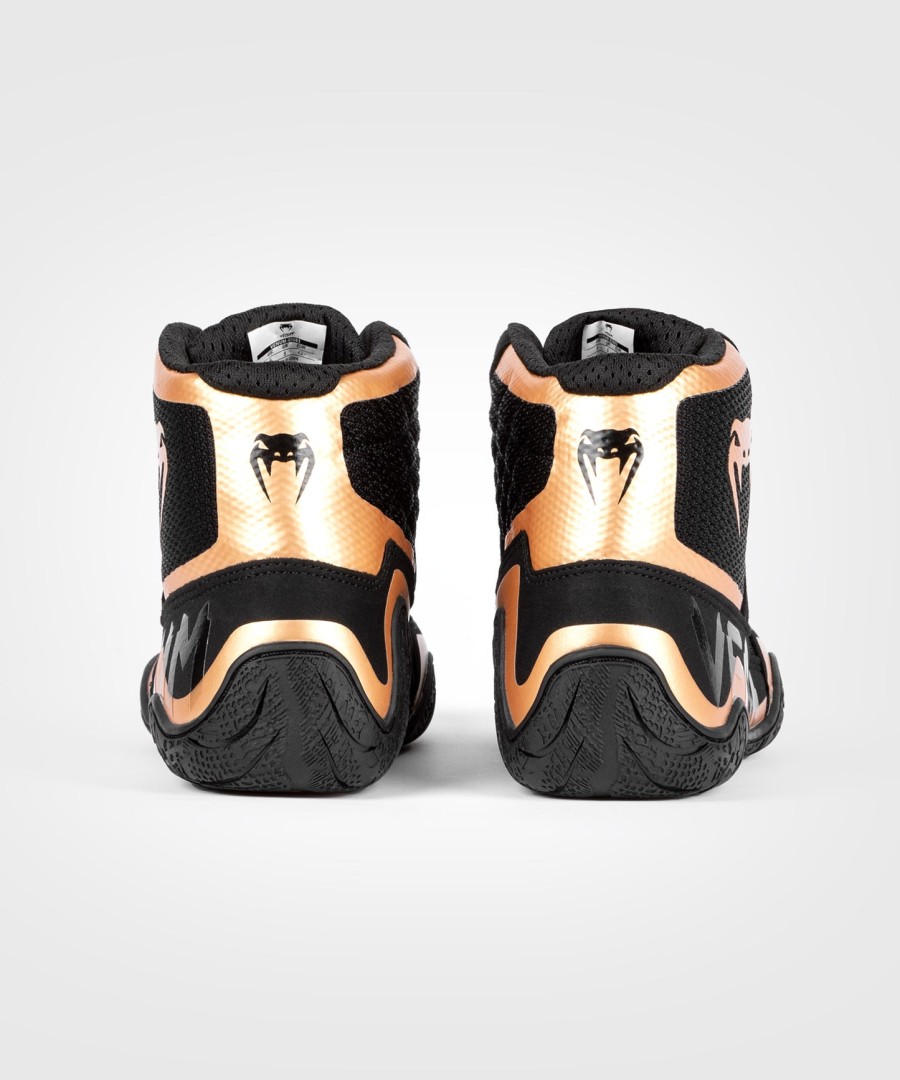 buty zapaśnicze venum elite – czarno-brązowe