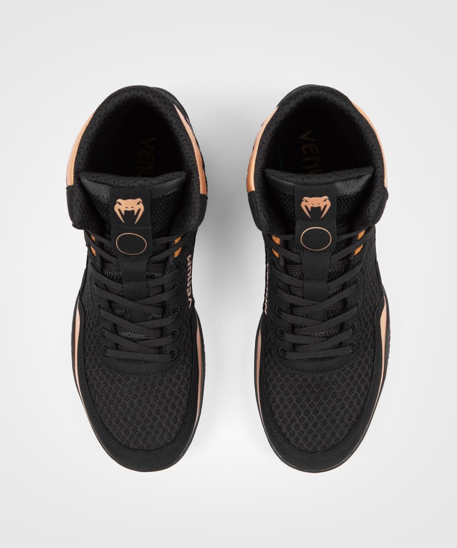 buty zapaśnicze venum elite – czarno-brązowe