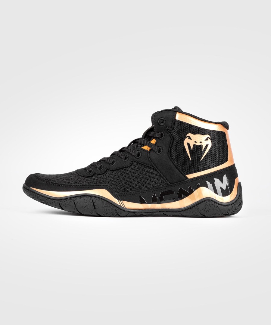 buty zapaśnicze venum elite – czarno-brązowe