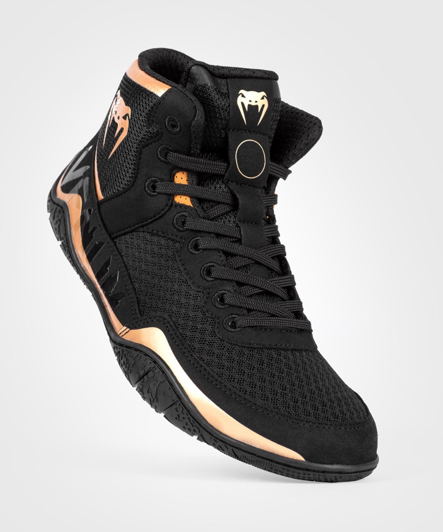buty zapaśnicze venum elite – czarno-brązowe