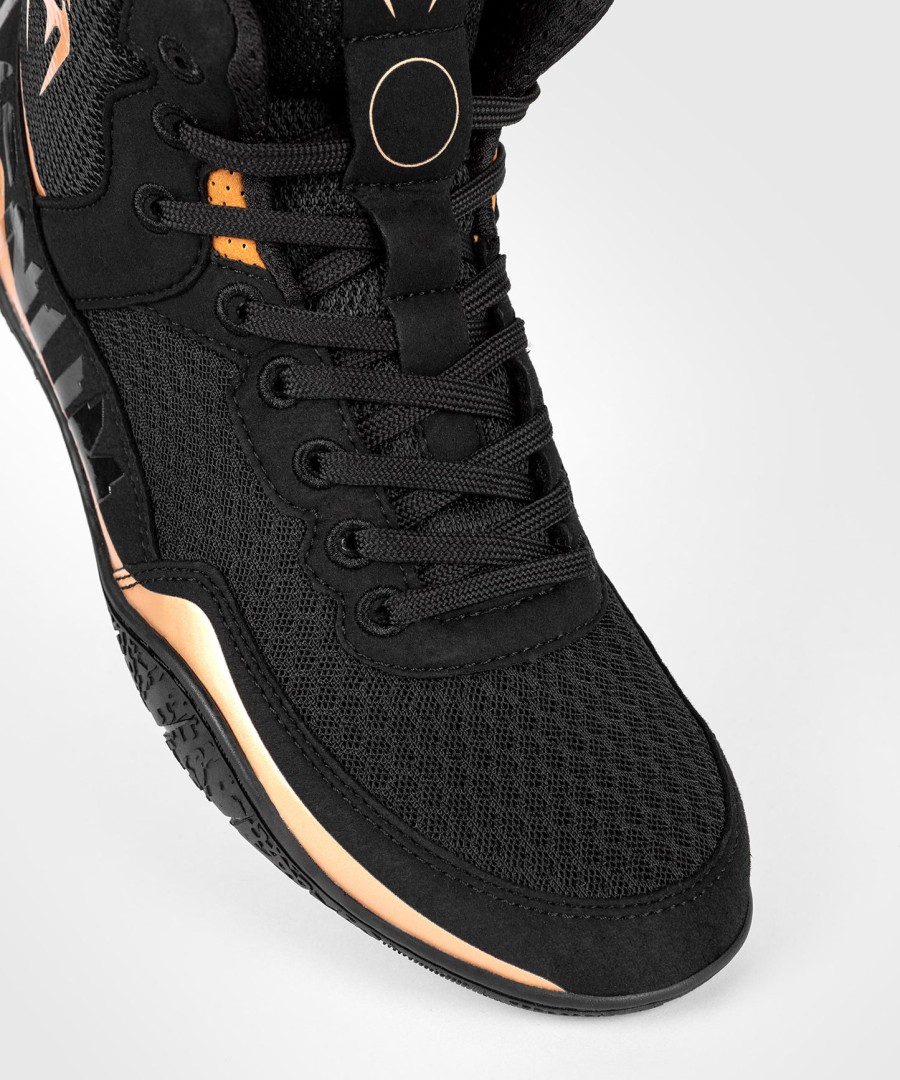 buty zapaśnicze venum elite – czarno-brązowe